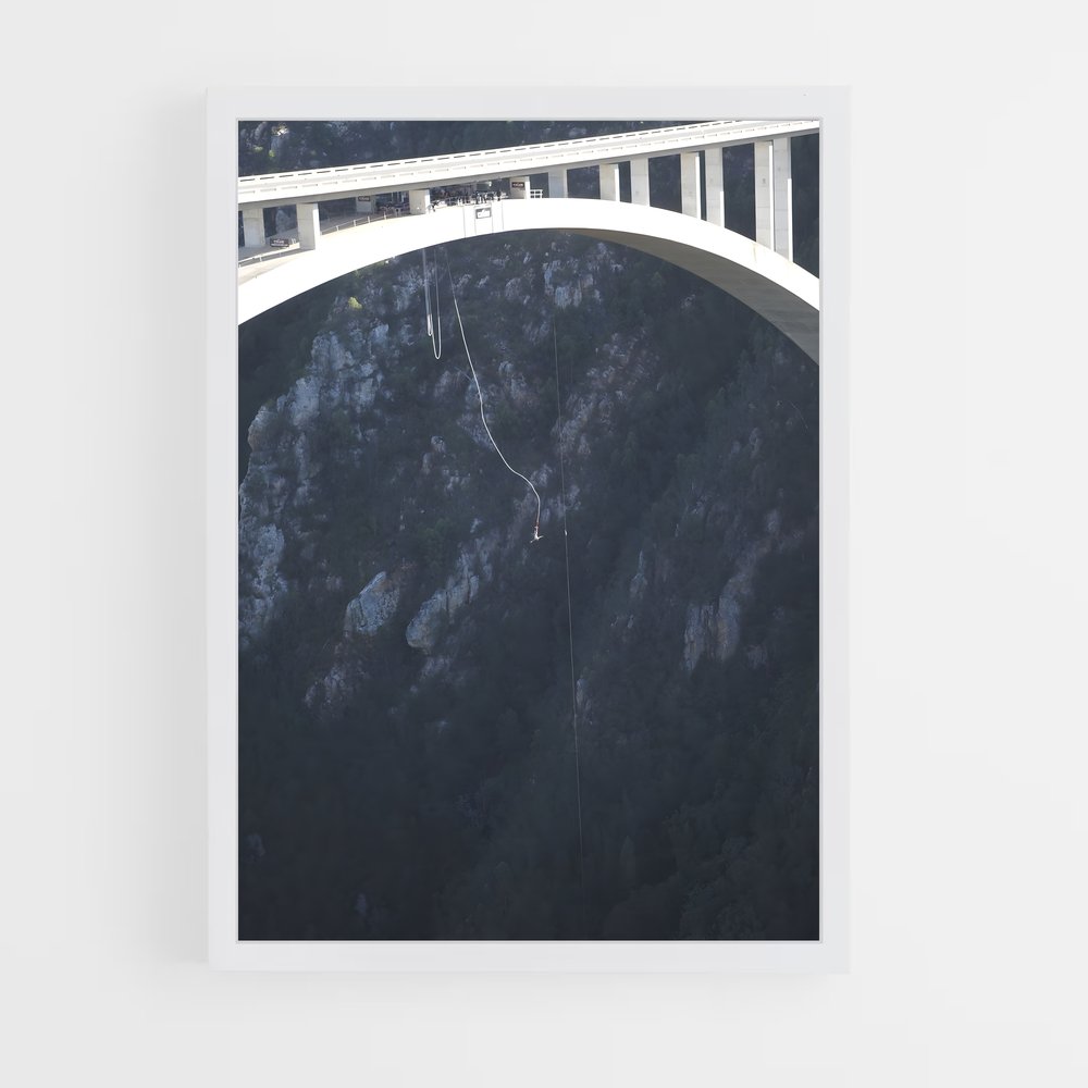 Poster Vertige au Bloukrans – affiche Saut à l’élastique (vue 3)